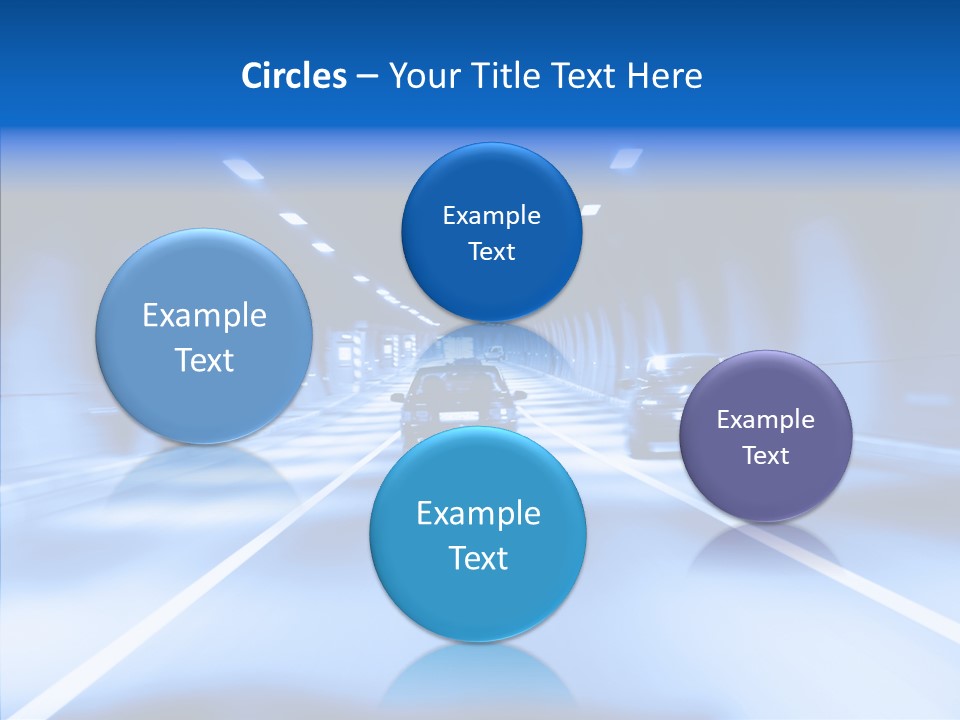 Track Yellow Lonely PowerPoint Template