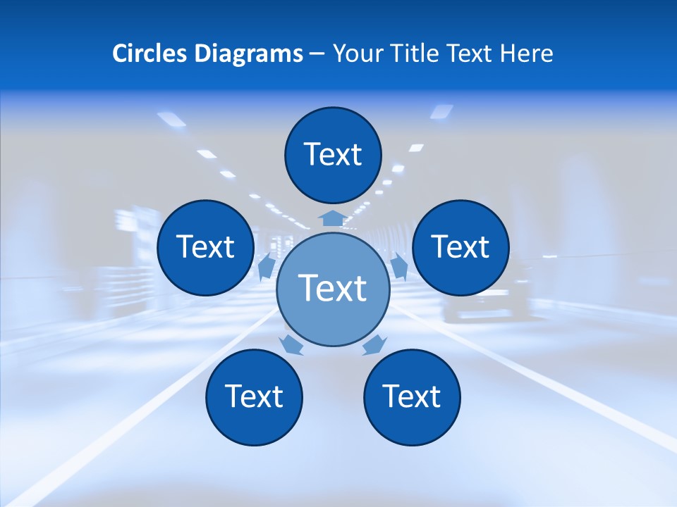 Track Yellow Lonely PowerPoint Template