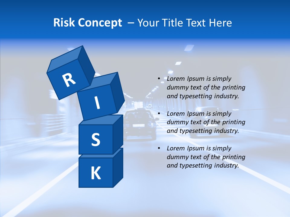 Track Yellow Lonely PowerPoint Template