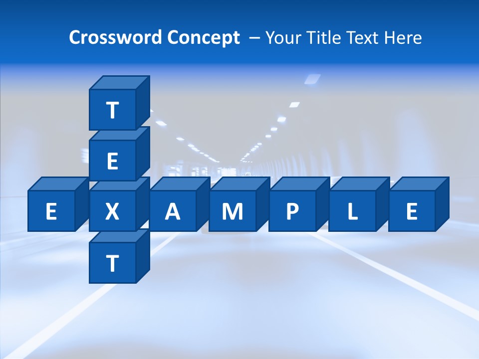 Track Yellow Lonely PowerPoint Template