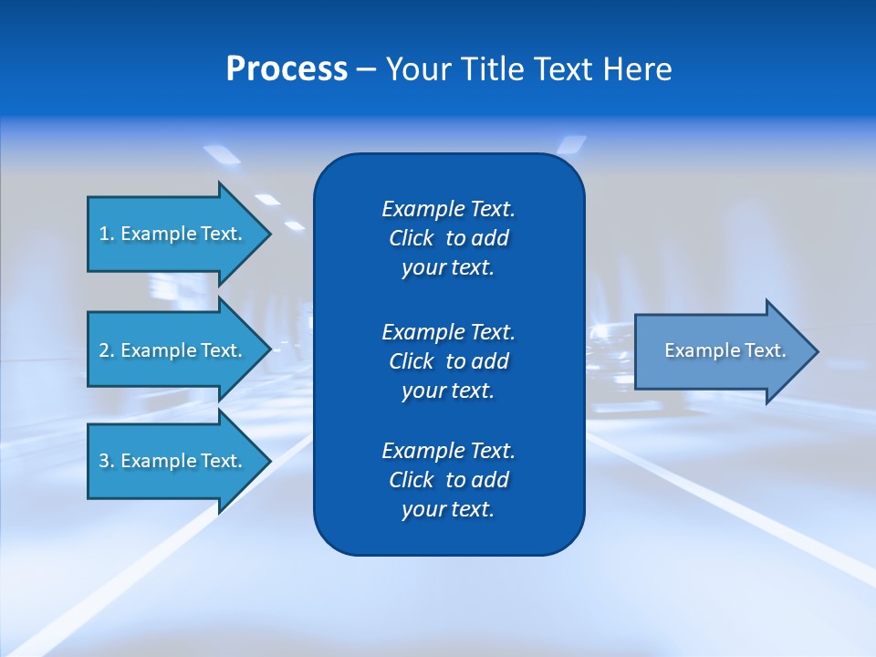 Track Yellow Lonely PowerPoint Template