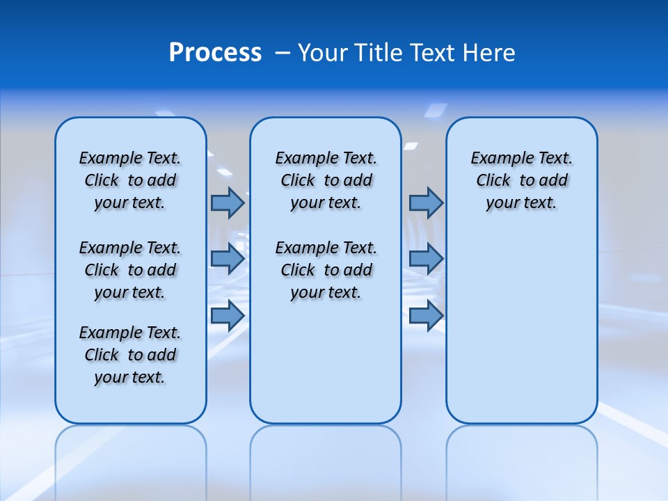 Track Yellow Lonely PowerPoint Template