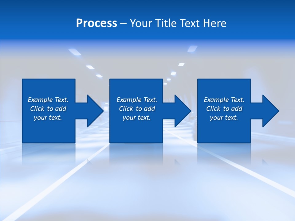 Track Yellow Lonely PowerPoint Template