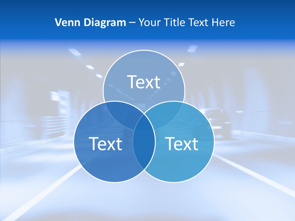 Track Yellow Lonely PowerPoint Template