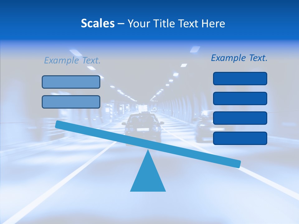 Track Yellow Lonely PowerPoint Template