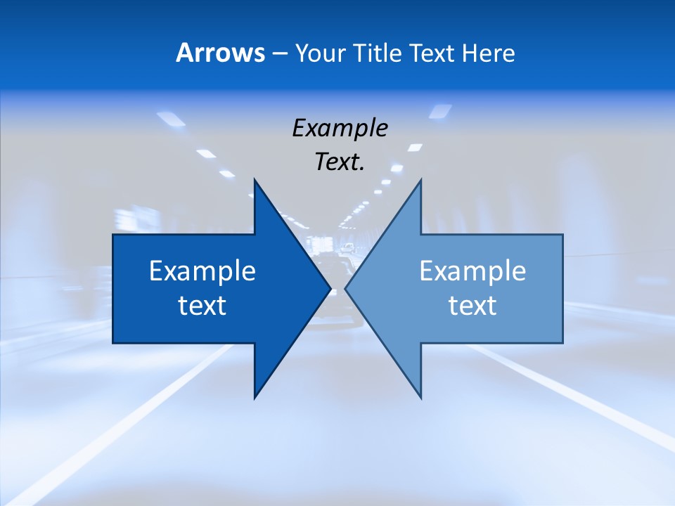 Track Yellow Lonely PowerPoint Template
