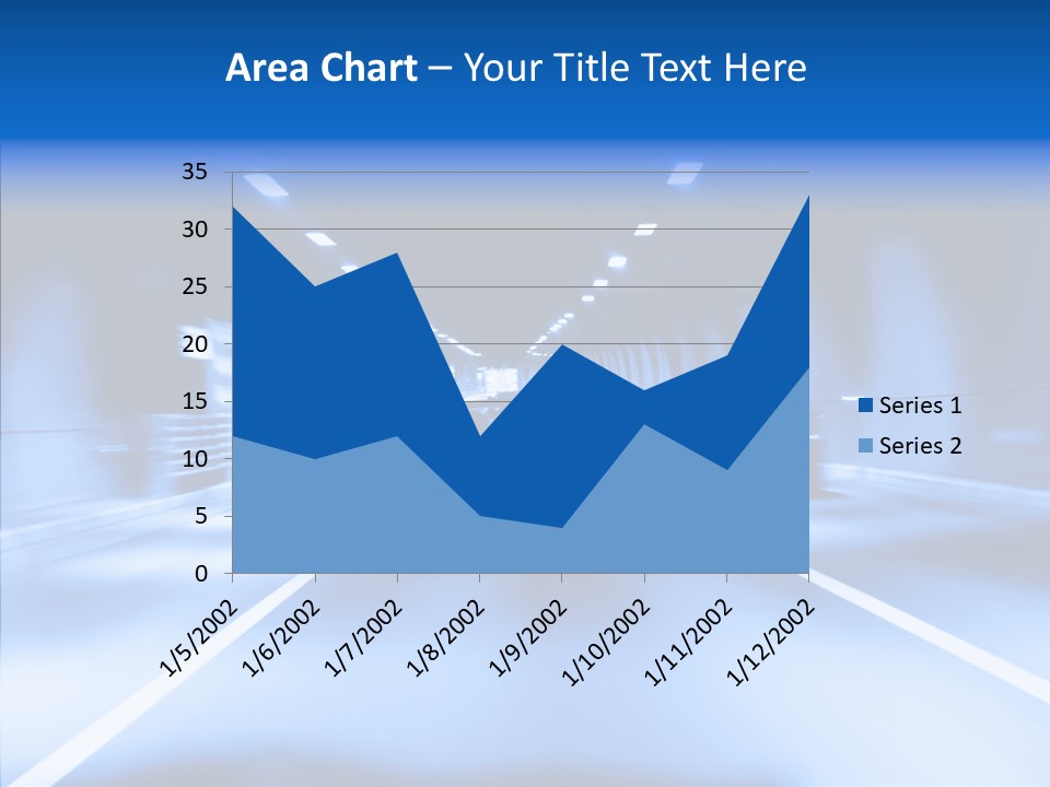 Track Yellow Lonely PowerPoint Template