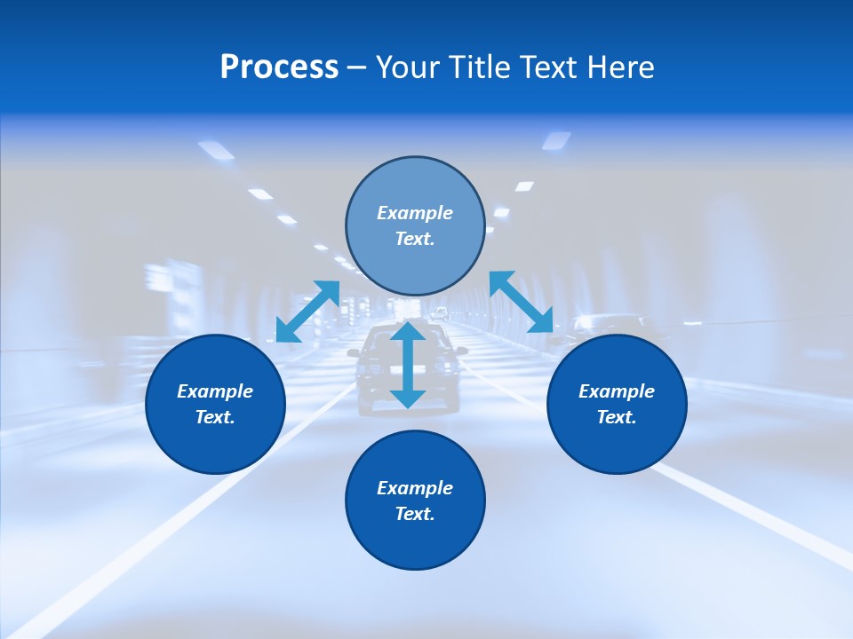 Track Yellow Lonely PowerPoint Template