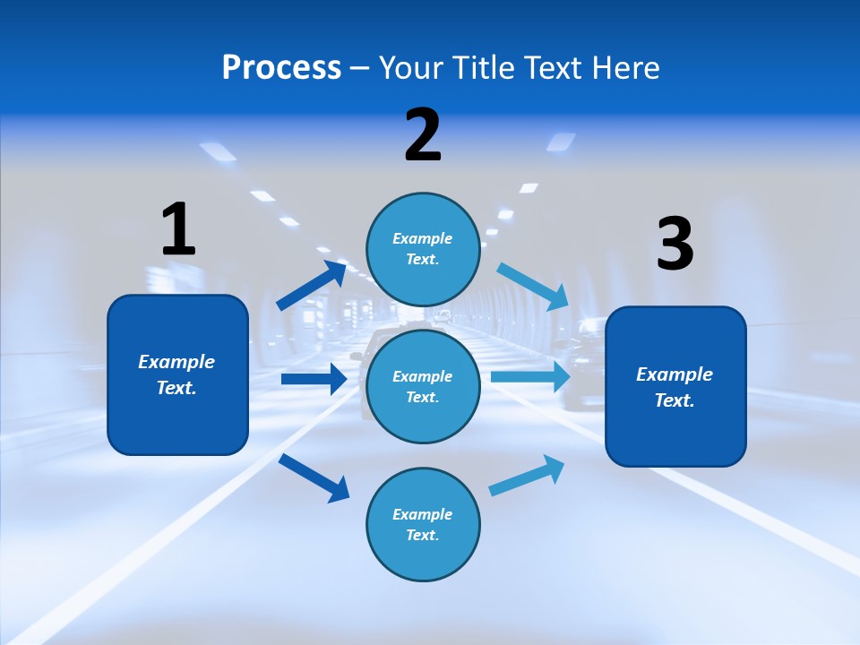 Track Yellow Lonely PowerPoint Template
