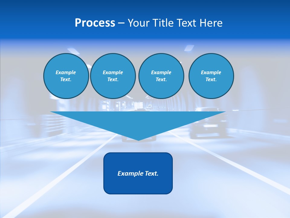 Track Yellow Lonely PowerPoint Template
