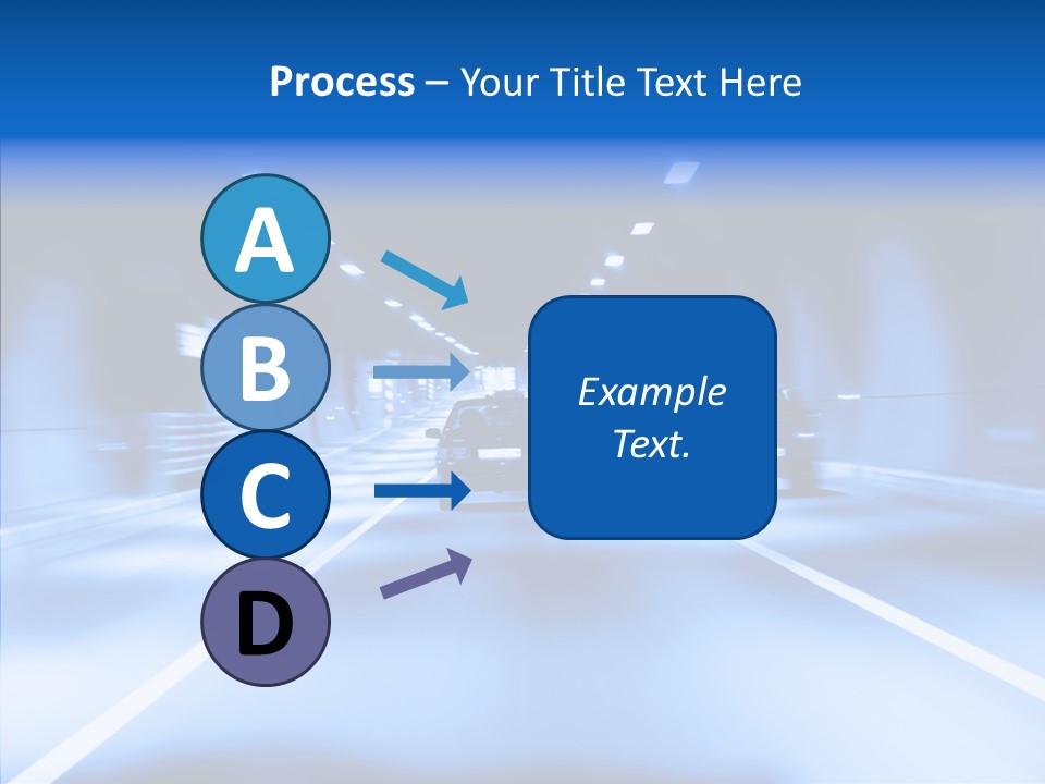 Track Yellow Lonely PowerPoint Template