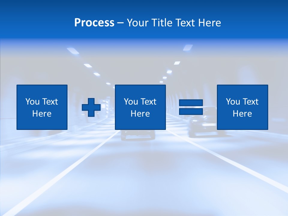 Track Yellow Lonely PowerPoint Template