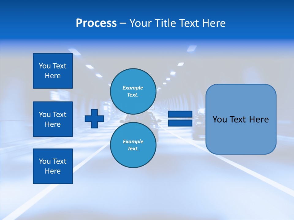 Track Yellow Lonely PowerPoint Template