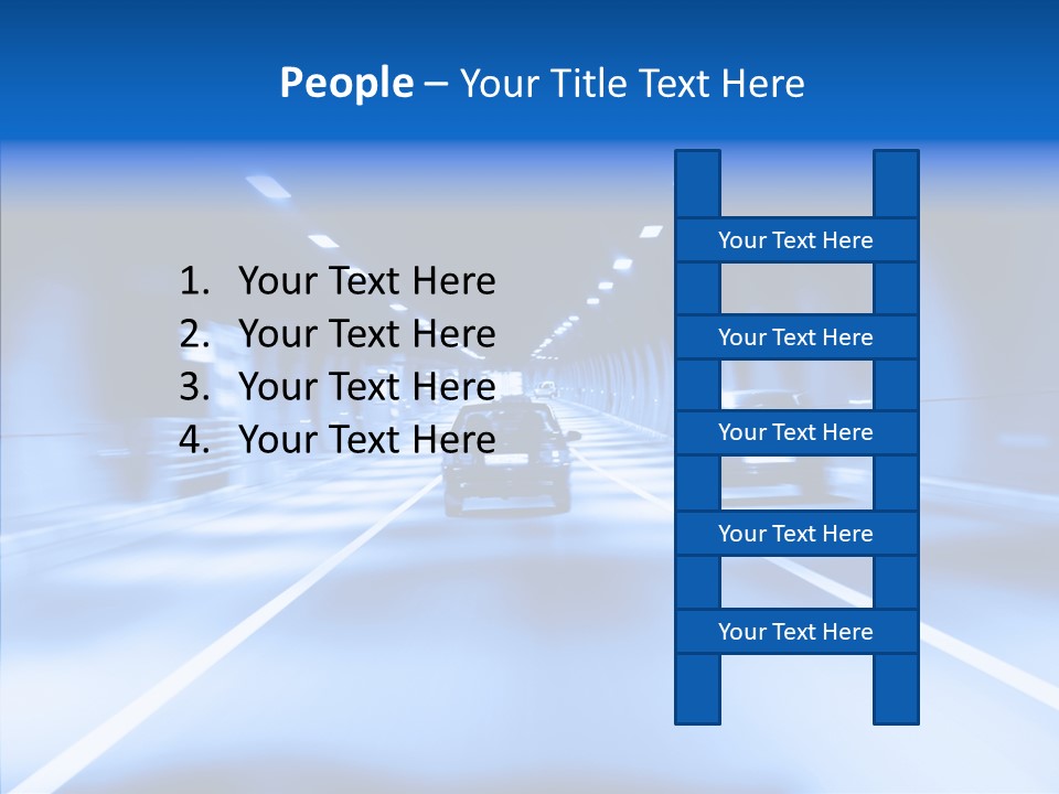 Track Yellow Lonely PowerPoint Template