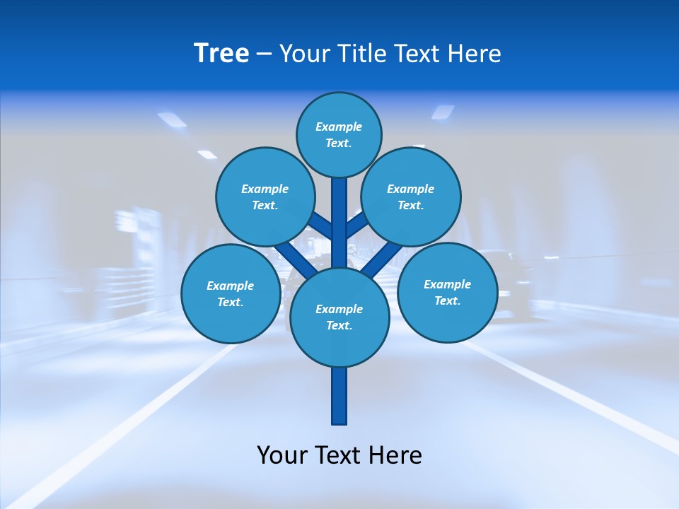 Track Yellow Lonely PowerPoint Template