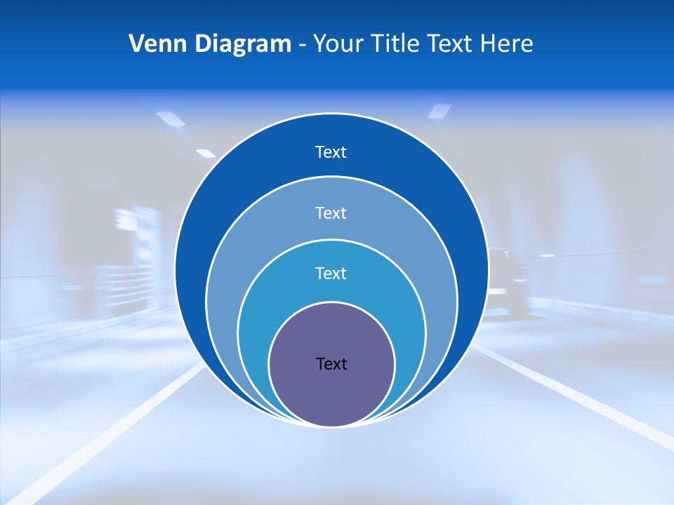 Track Yellow Lonely PowerPoint Template