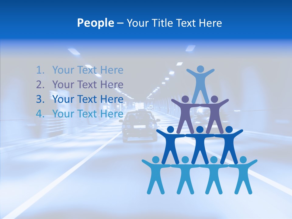 Track Yellow Lonely PowerPoint Template