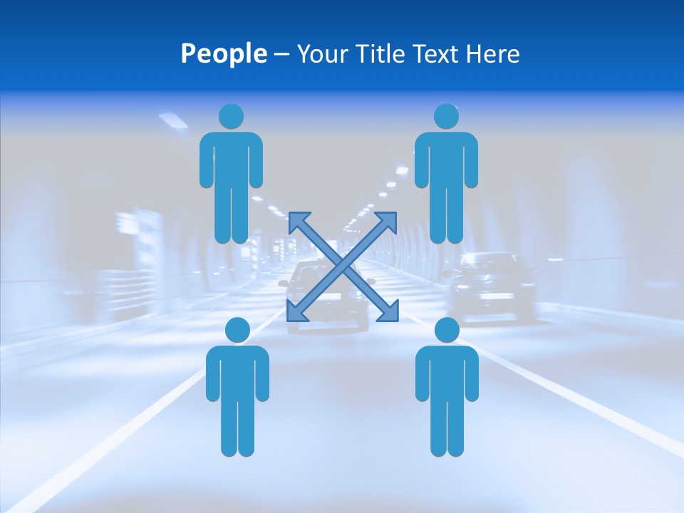 Track Yellow Lonely PowerPoint Template