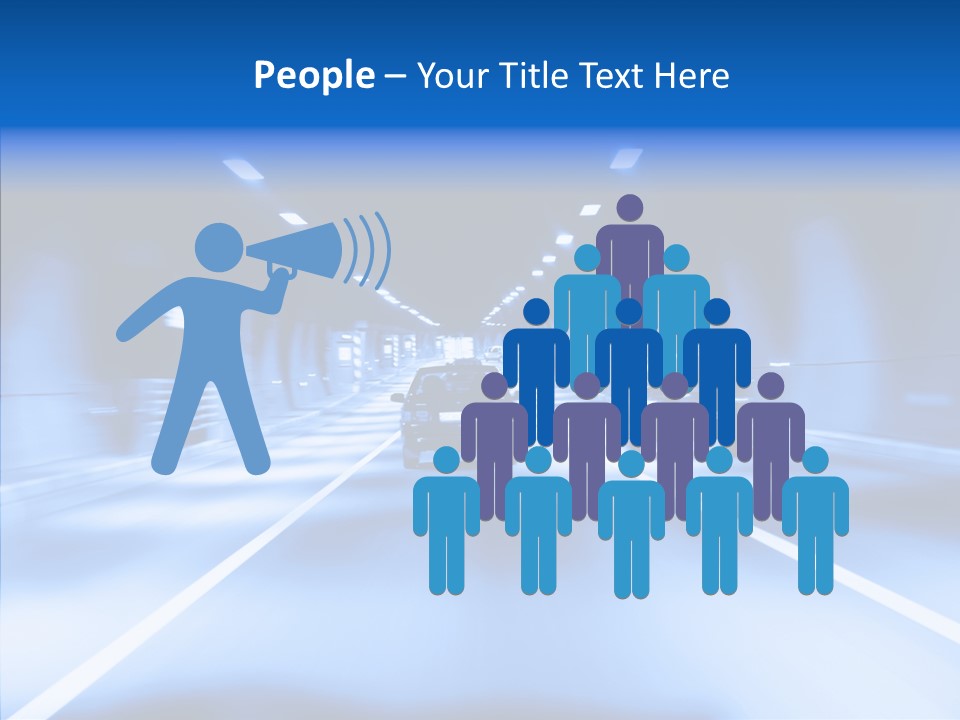 Track Yellow Lonely PowerPoint Template