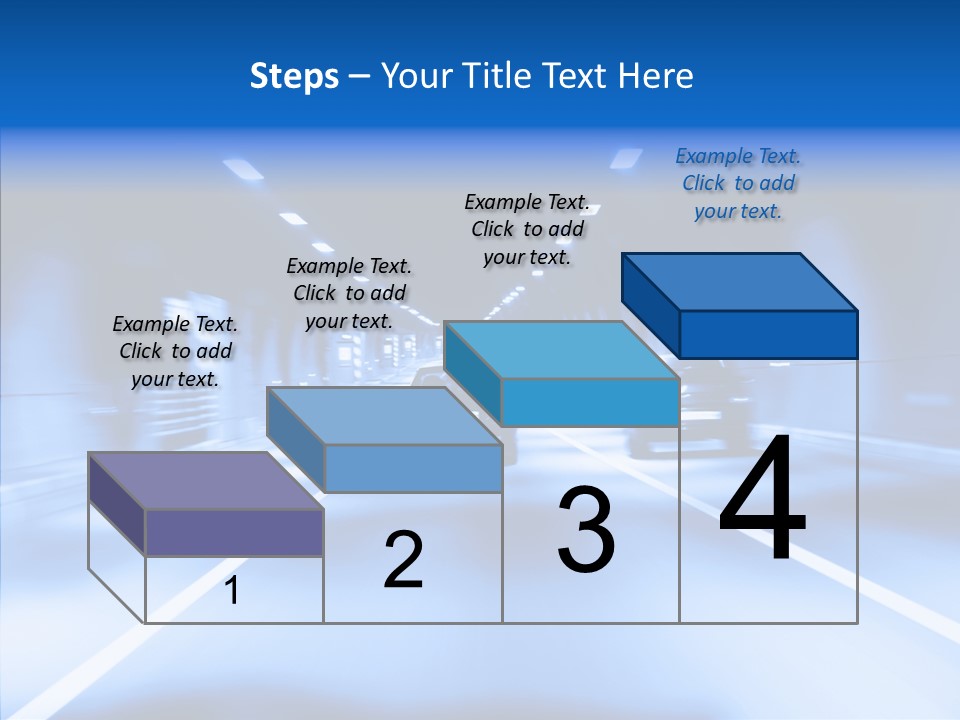 Track Yellow Lonely PowerPoint Template