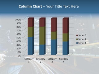 Night Transportation City PowerPoint Template