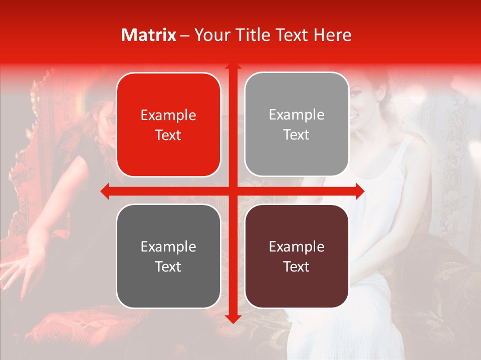 Smiling Attractive Two PowerPoint Template