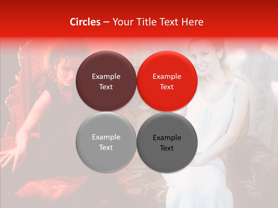 Smiling Attractive Two PowerPoint Template