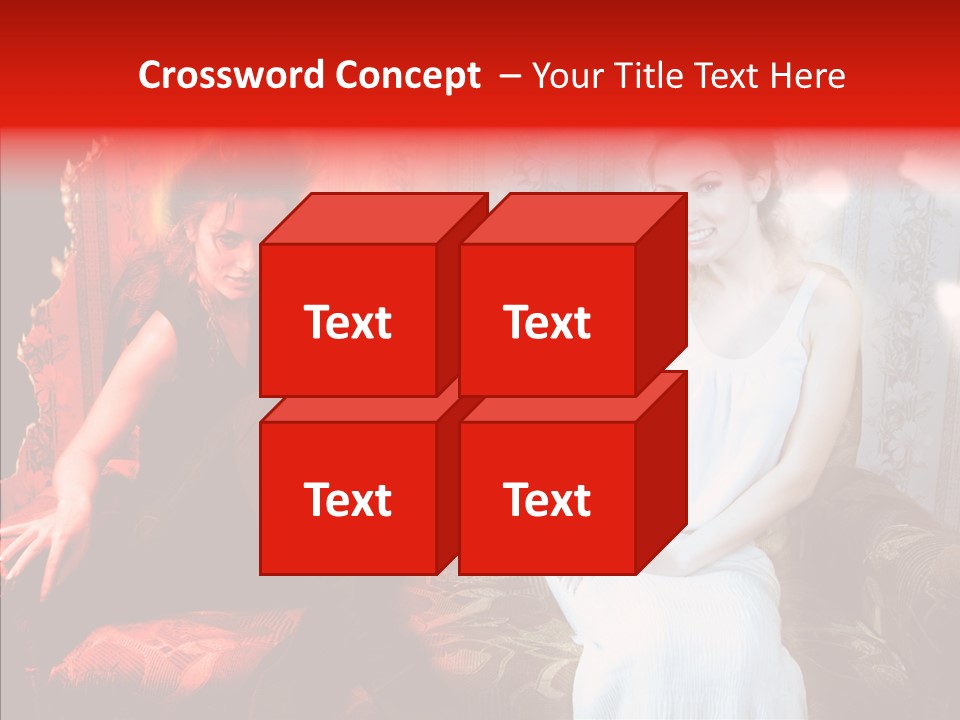 Smiling Attractive Two PowerPoint Template