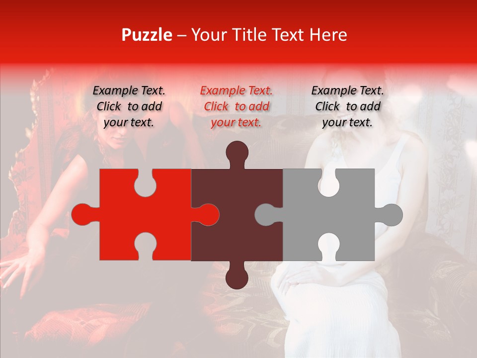 Smiling Attractive Two PowerPoint Template