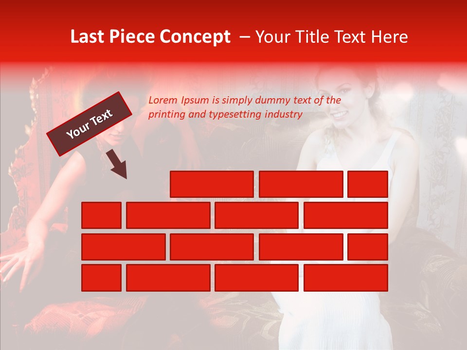 Smiling Attractive Two PowerPoint Template