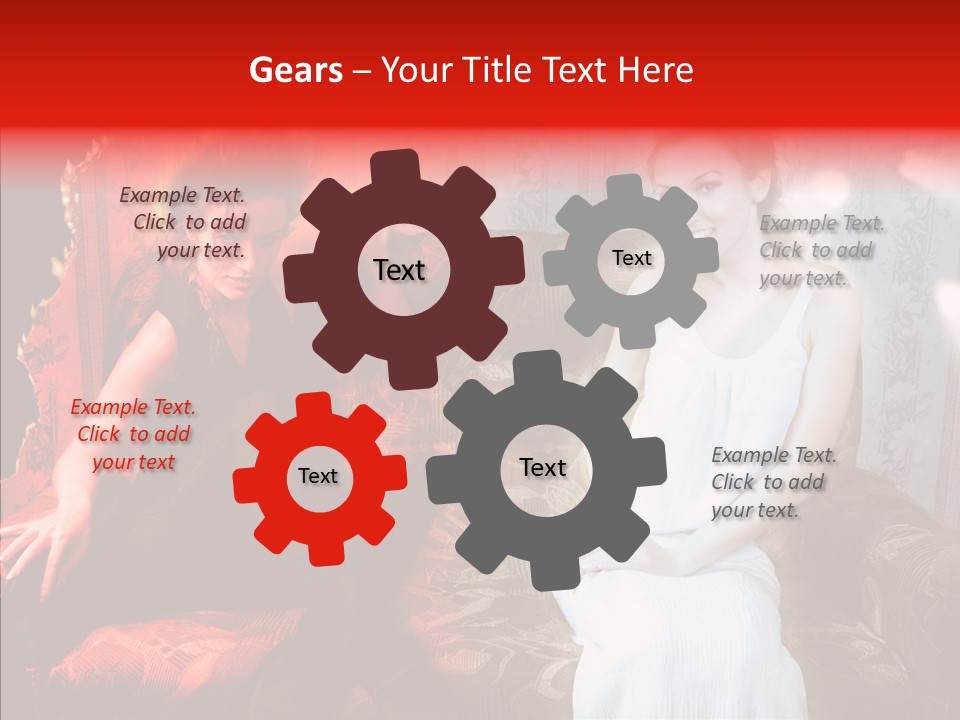 Smiling Attractive Two PowerPoint Template