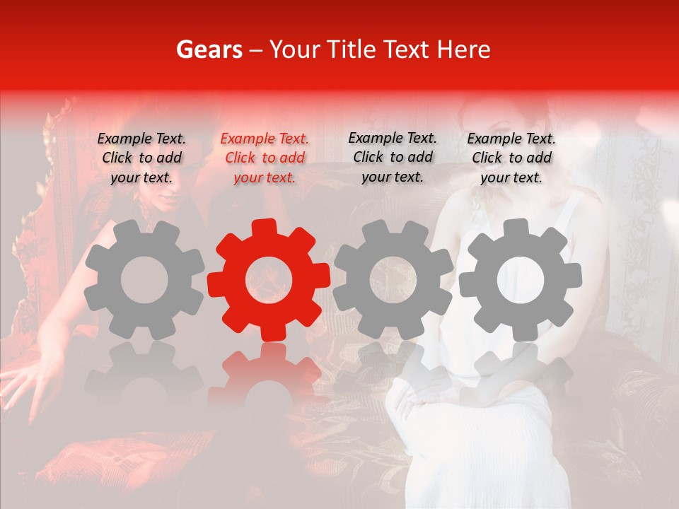 Smiling Attractive Two PowerPoint Template