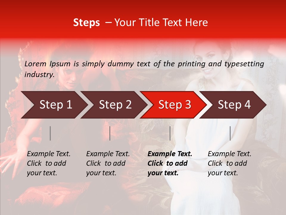 Smiling Attractive Two PowerPoint Template