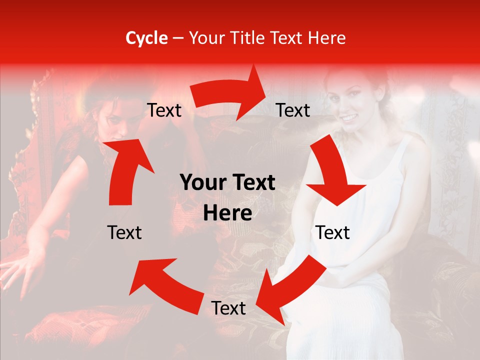 Smiling Attractive Two PowerPoint Template