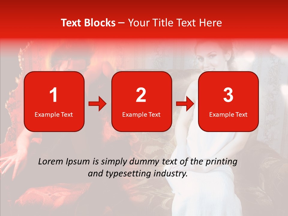 Smiling Attractive Two PowerPoint Template