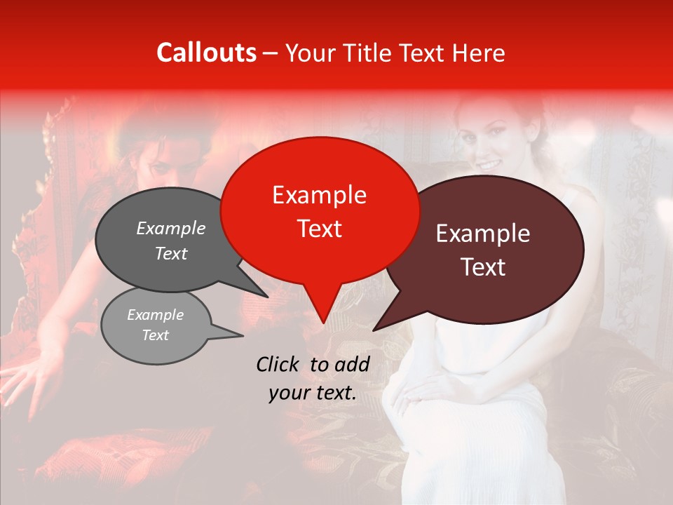 Smiling Attractive Two PowerPoint Template