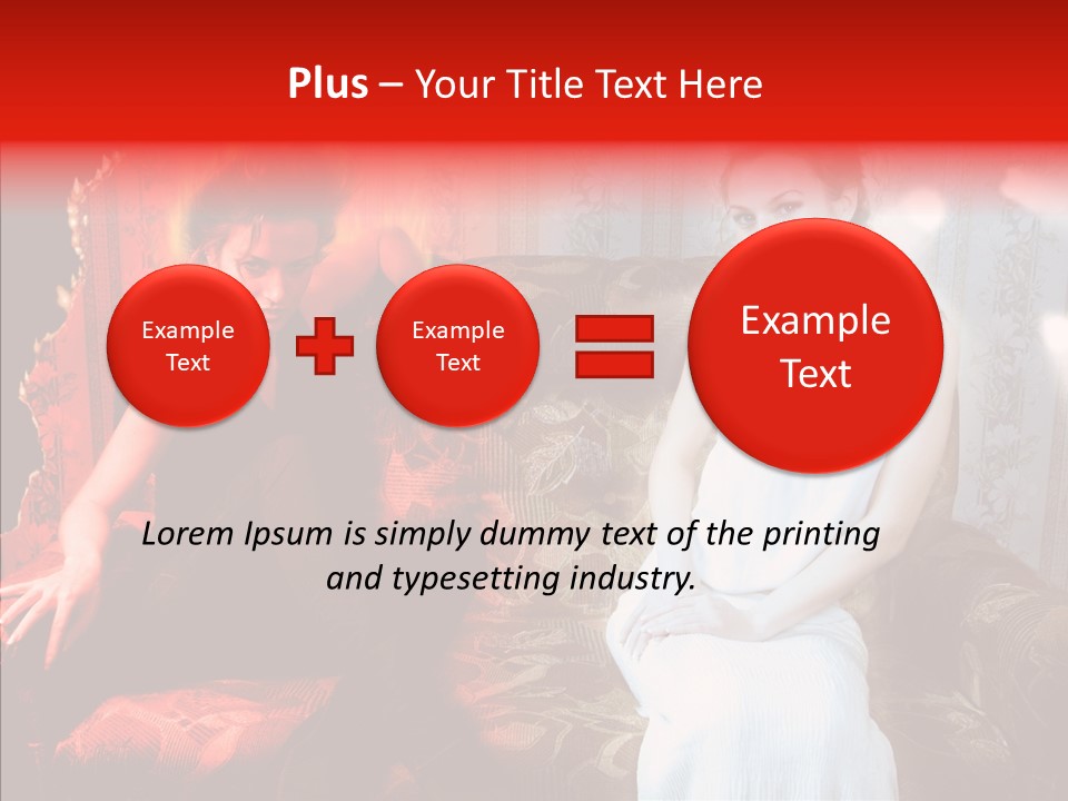 Smiling Attractive Two PowerPoint Template