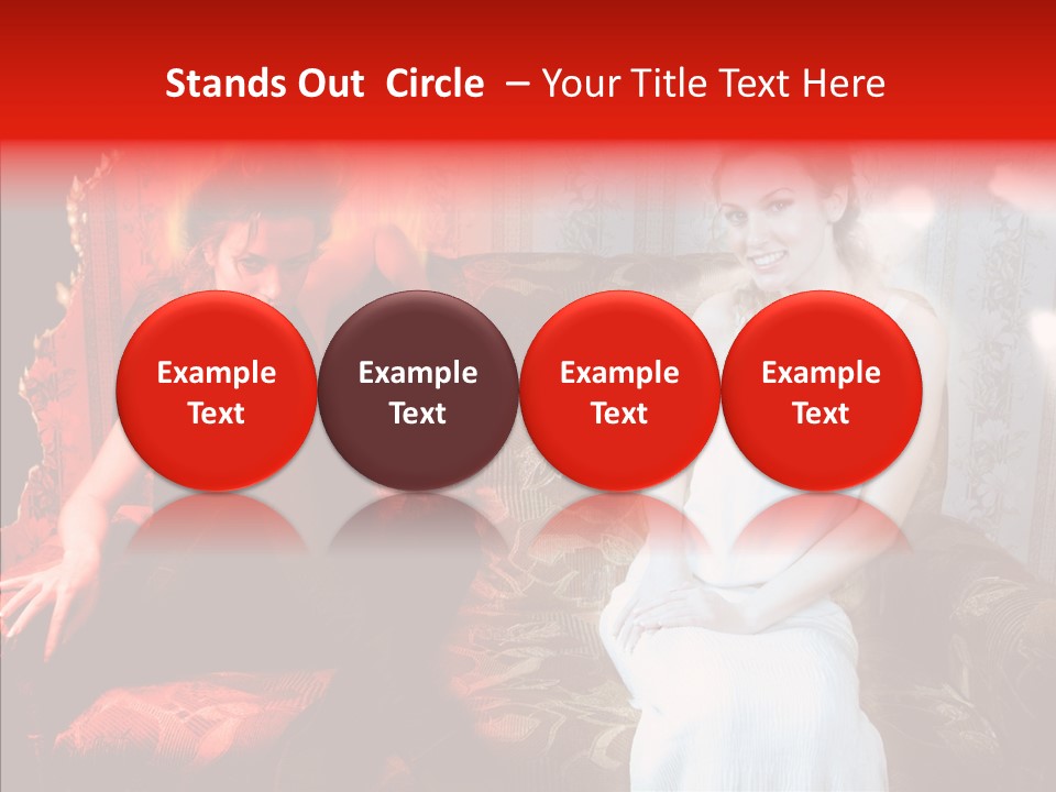 Smiling Attractive Two PowerPoint Template