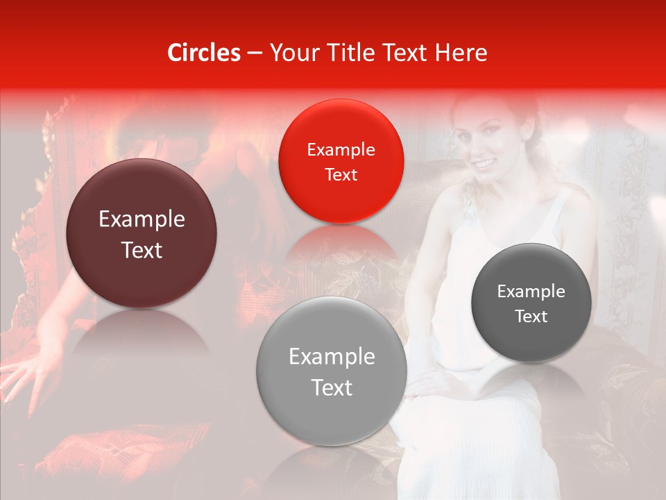 Smiling Attractive Two PowerPoint Template