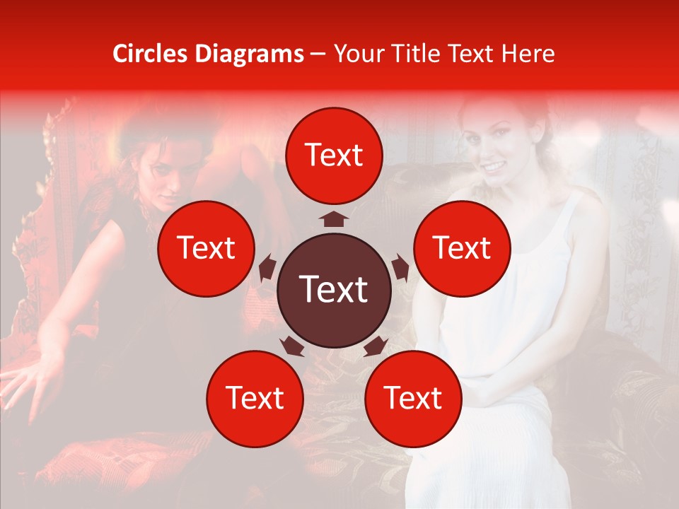 Smiling Attractive Two PowerPoint Template