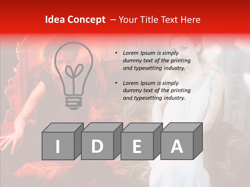 Smiling Attractive Two PowerPoint Template