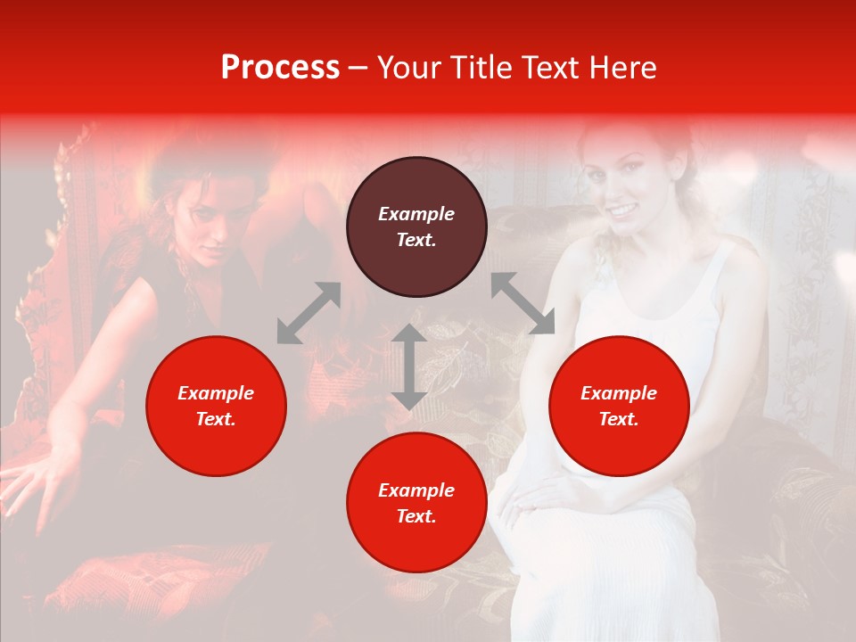 Smiling Attractive Two PowerPoint Template