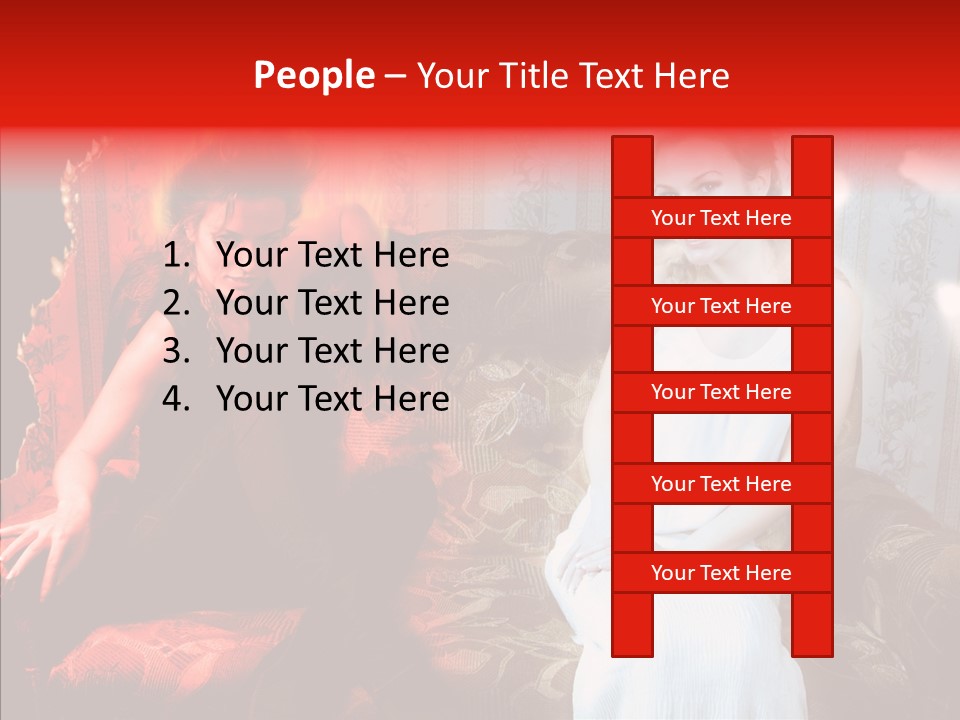 Smiling Attractive Two PowerPoint Template