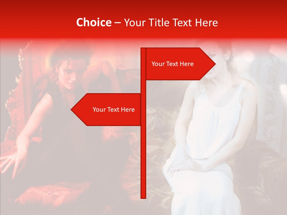 Smiling Attractive Two PowerPoint Template