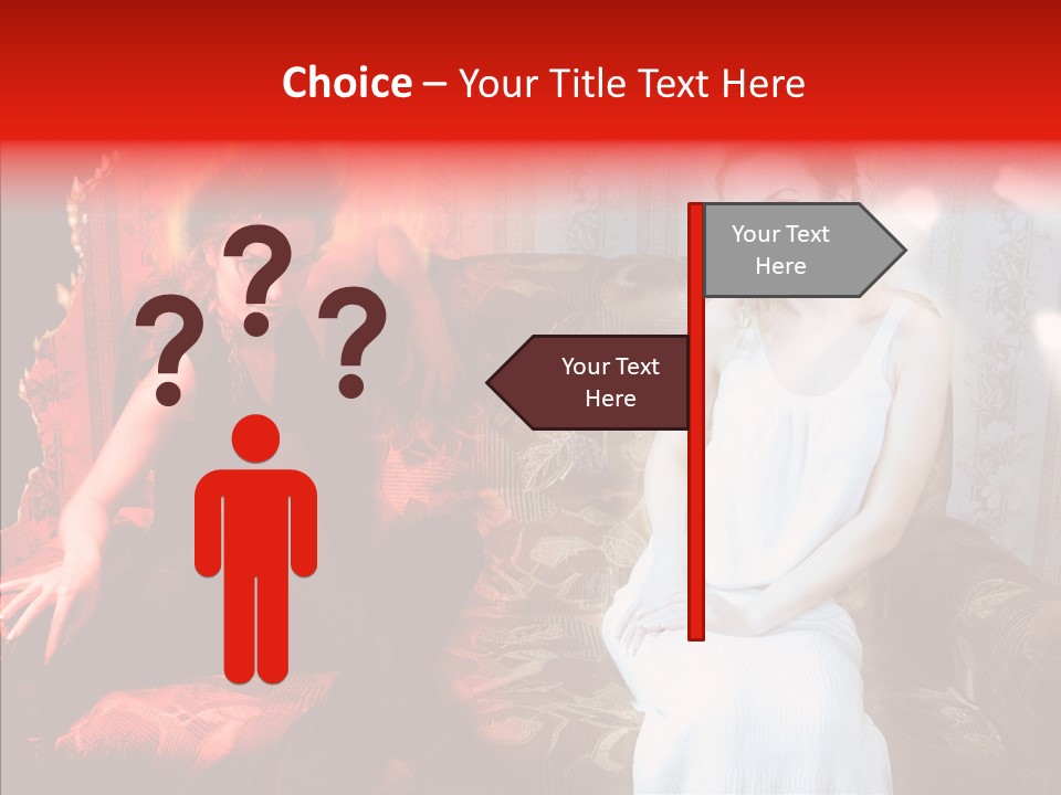 Smiling Attractive Two PowerPoint Template