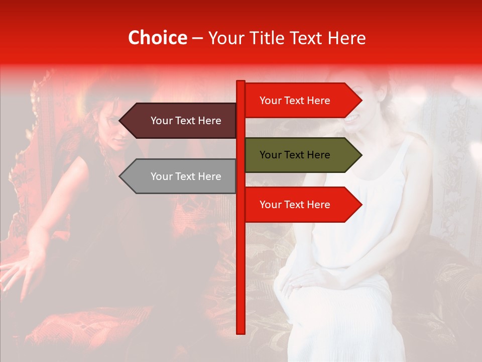 Smiling Attractive Two PowerPoint Template