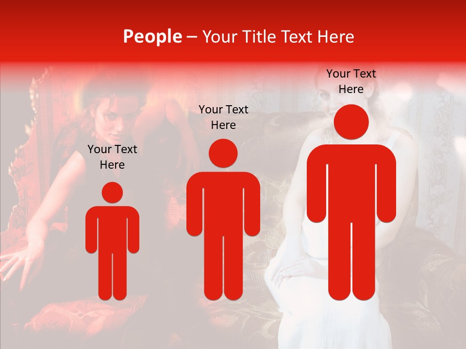 Smiling Attractive Two PowerPoint Template