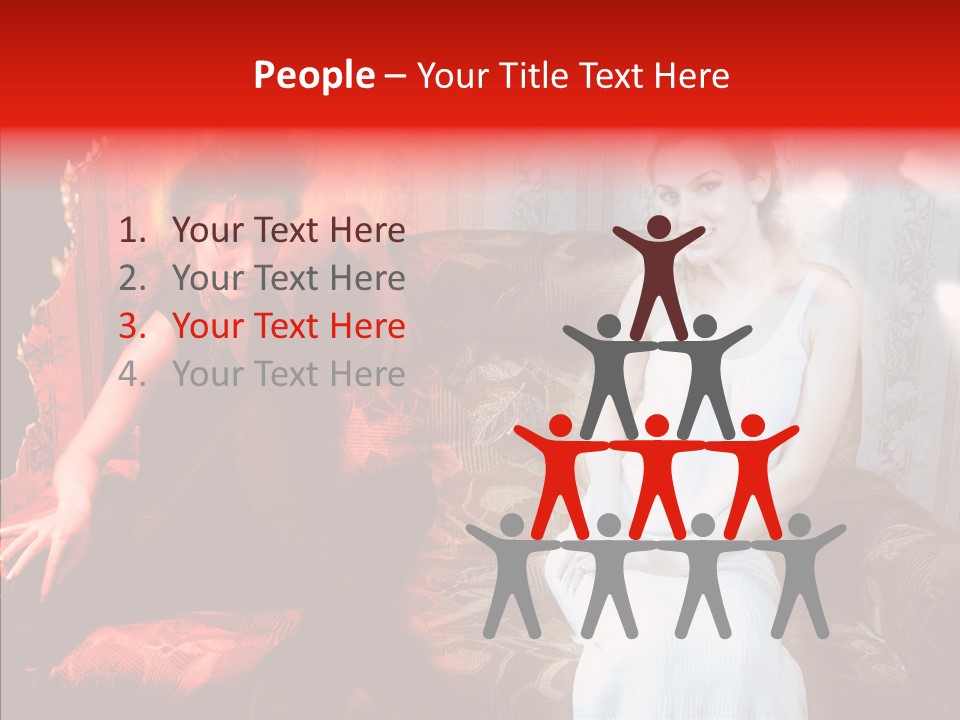 Smiling Attractive Two PowerPoint Template