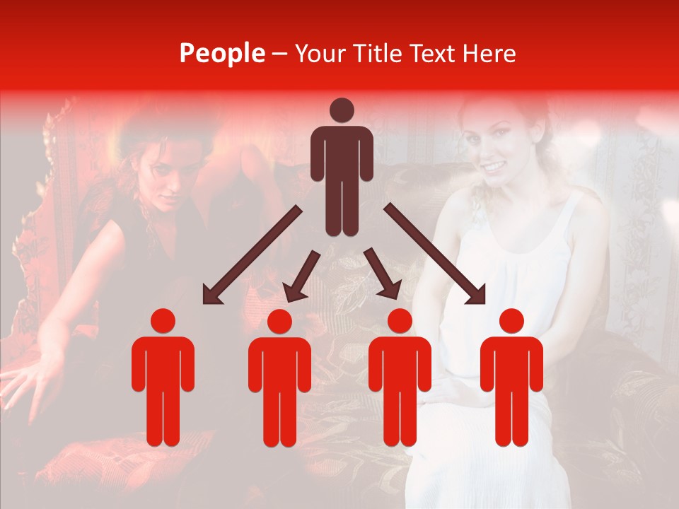 Smiling Attractive Two PowerPoint Template