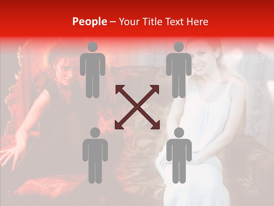 Smiling Attractive Two PowerPoint Template